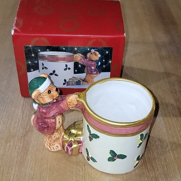 1995 Home For the Holidays Bear Mug - Picture 1 of 11